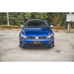 Maxton Design-Sport Durabilité Lame Du Pare-Chocs Avant + Flaps VW Golf 7 R / R-Line Facelift 