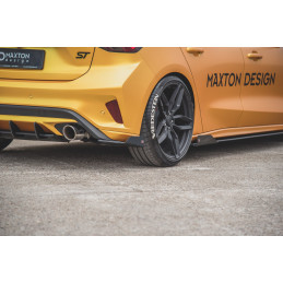 Maxton Design-Sport Durabilité Lame Du Pare Chocs Arriere + Flaps Ford Focus ST Mk4 