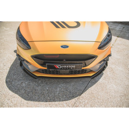 Maxton Design-Sport Durabilité Lame Du Pare-Chocs Avant + Flaps Ford Focus ST / ST-Line Mk4 