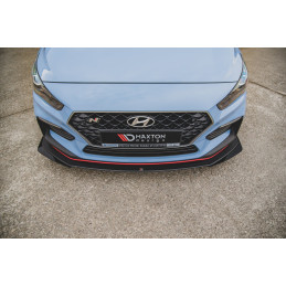 Maxton Design-Sport Durabilité Lame Du Pare-Chocs Avant + Flaps Hyundai I30 N Mk3 Hatchback / Fastback 