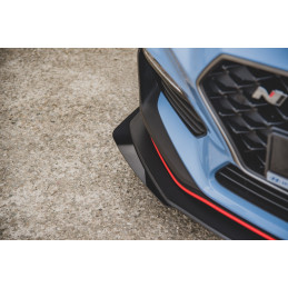 Maxton Design-Sport Durabilité Lame Du Pare-Chocs Avant + Flaps Hyundai I30 N Mk3 Hatchback / Fastback 