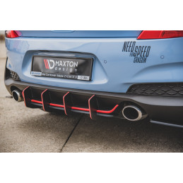 Maxton Design-Sport Durabilité Central Diffuseur Arriere V.2 Hyundai I30 N Mk3 Hatchback 