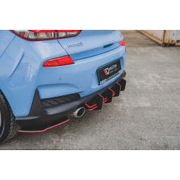 Maxton Design-Sport Durabilité Central Diffuseur Arriere V.2 Hyundai I30 N Mk3 Hatchback 