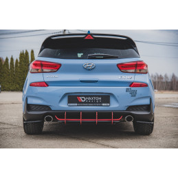 Maxton Design-Sport Durabilité Central Diffuseur Arriere V.2 Hyundai I30 N Mk3 Hatchback 