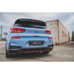 Maxton Design-Sport Durabilité Central Diffuseur Arriere V.1 Hyundai I30 N Mk3 Hatchback 