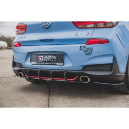 Maxton Design-Sport Durabilité Central Diffuseur Arriere V.1 Hyundai I30 N Mk3 Hatchback 