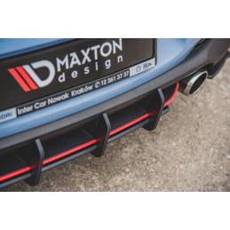 Maxton Design-Sport Durabilité Central Diffuseur Arriere V.1 Hyundai I30 N Mk3 Hatchback 