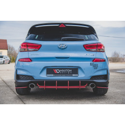 Maxton Design-Sport Durabilité Central Diffuseur Arriere V.1 Hyundai I30 N Mk3 Hatchback 