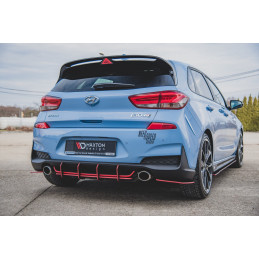 Maxton Design-Sport Durabilité Central Diffuseur Arriere V.1 Hyundai I30 N Mk3 Hatchback 
