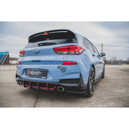 Maxton Design-Sport Durabilité Central Diffuseur Arriere V.1 Hyundai I30 N Mk3 Hatchback 