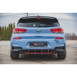 Maxton Design-Sport Durabilité Lame Du Pare Chocs Arriere Hyundai I30 N Mk3 Hatchback 