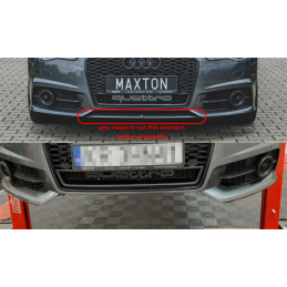 Maxton Design-Lame De Pare-Chocs Avant Audi S6 / A6 S-Line C7 FL 