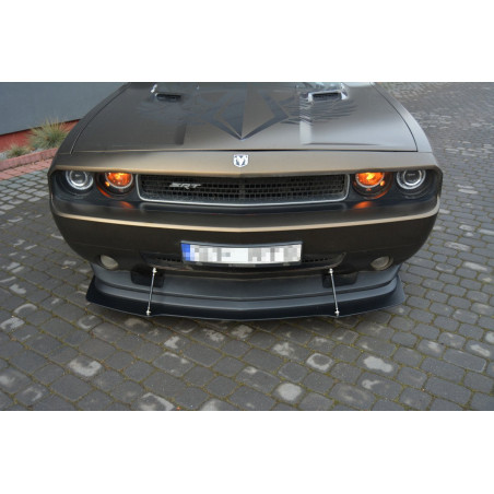 Maxton Design-HYBRID LAME DU PARE-CHOCS AVANT V.1 DODGE CHALLENGER MK3. PHASE-I SRT8 COUPE 