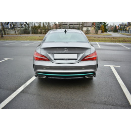 Maxton Design-LAME DU PARE-CHOCS ARRIERE MERCEDES-BENZ CLA C117 AMG-LINE FACELIFT 