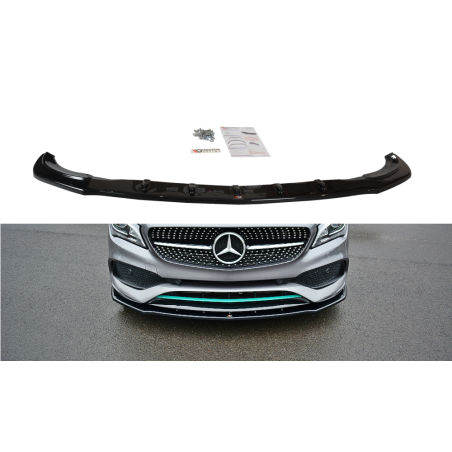 Maxton Design-LAME DU PARE-CHOCS AVANT / SPLITTER V.1 MERCEDES-BENZ CLA C117 AMG-LINE FACELIFT 