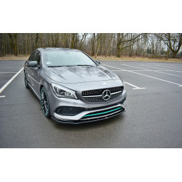 Maxton Design-LAME DU PARE-CHOCS AVANT / SPLITTER V.1 MERCEDES-BENZ CLA C117 AMG-LINE FACELIFT 
