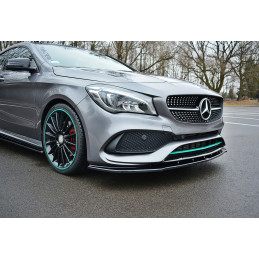 Maxton Design-LAME DU PARE-CHOCS AVANT / SPLITTER V.1 MERCEDES-BENZ CLA C117 AMG-LINE FACELIFT 