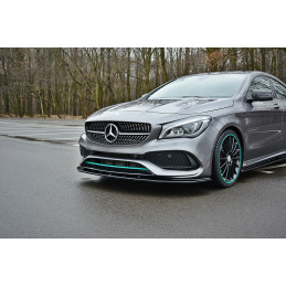 Maxton Design-LAME DU PARE-CHOCS AVANT / SPLITTER V.1 MERCEDES-BENZ CLA C117 AMG-LINE FACELIFT 