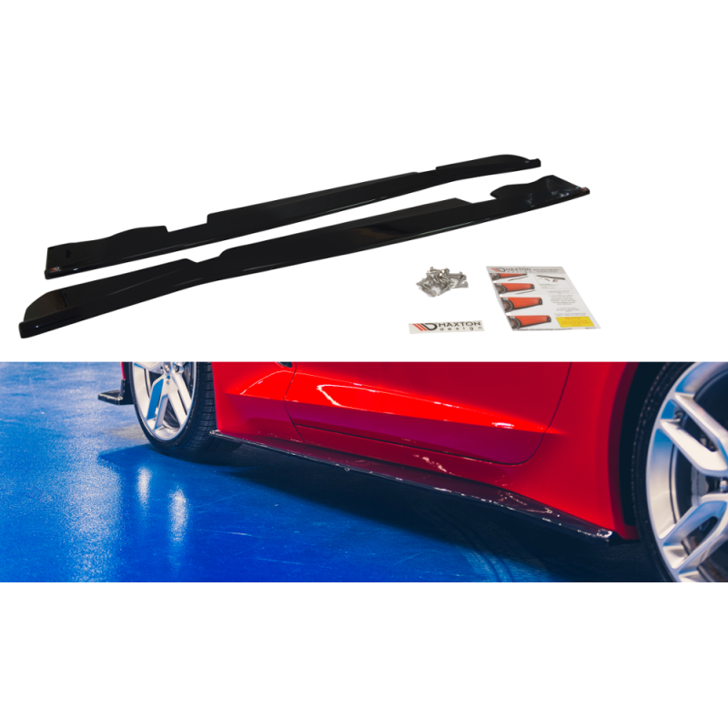 Maxton Design-SET DES DIFFUSEUR DES BAS DE CAISSE CHEVROLET CORVETTE C7 