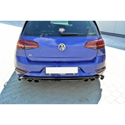 Maxton Design-Lame Du Pare Chocs Arriere VW Golf 7 R / R-Line Facelift 