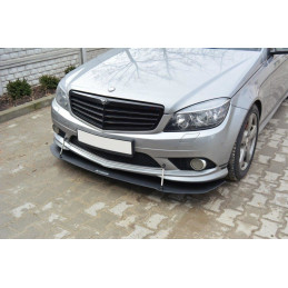 Maxton Design-SPORT LAME DU PARE-CHOCS AVANT Mercedes C W204 AMG-Line (AVANT FACELIFT) 