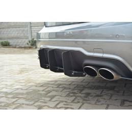 Maxton Design-MERCEDES C W204 AMG-LINE (Facelift) DIFFUSEUR ARRIERE & LAME DU PARE CHOCS ARRIERE 