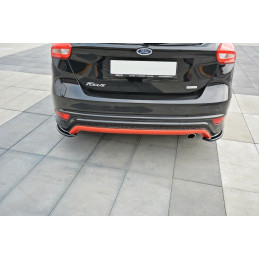 Maxton Design-Lame Du Pare-Chocs Arriere Ford Focus ST-Line Mk3 FL 