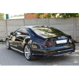 Maxton Design-CENTRAL ARRIÈRE SPLITTER MERCEDES CLS C218 (sans une barre verticale) AMG LINE 