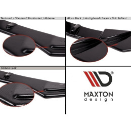 Maxton Design-CENTRAL ARRIÈRE SPLITTER Jeep Grand Cherokee WK2 Summit APRES FACELIFT (avec une barre verticale) 