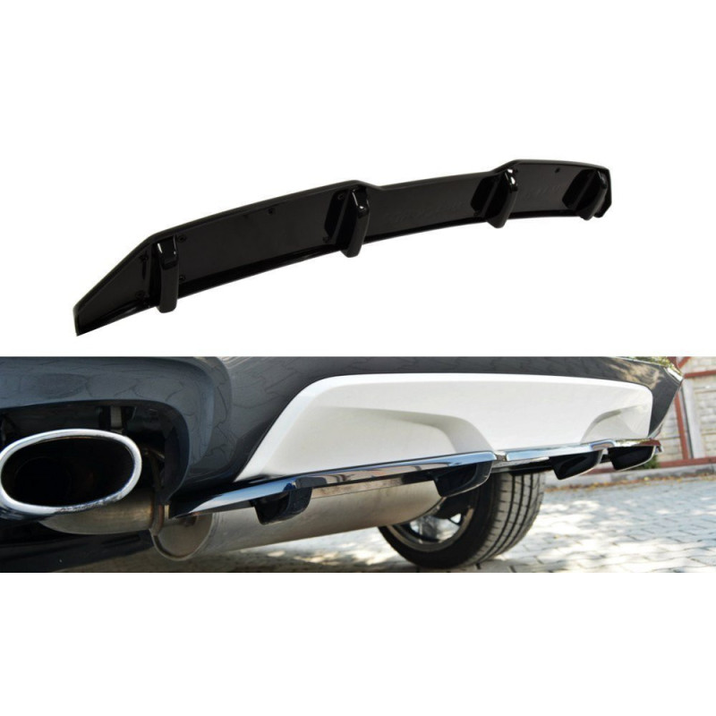 Maxton Design-CENTRAL ARRIÈRE SPLITTER BMW X4 M-PACK (avec une barre verticale) Maxton Design-CENTRAL ARRIÈRE SPLITTER BMW X4 M-PACK (avec une barre verticale)