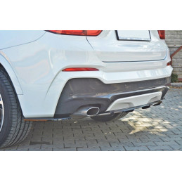 Maxton Design-CENTRAL ARRIÈRE SPLITTER BMW X4 M-PACK (avec une barre verticale) 