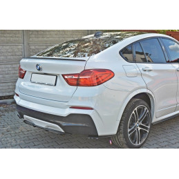Maxton Design-CENTRAL ARRIÈRE SPLITTER BMW X4 M-PACK (avec une barre verticale) 