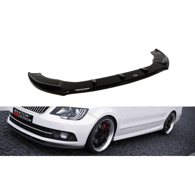 Maxton Design-Lame Du Pare-Chocs Avant Skoda Superb Mk2 FL Maxton Design-Lame Du Pare-Chocs Avant Skoda Superb Mk2 FL