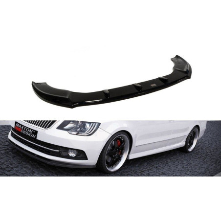Maxton Design-Lame Du Pare-Chocs Avant Skoda Superb Mk2 FL 