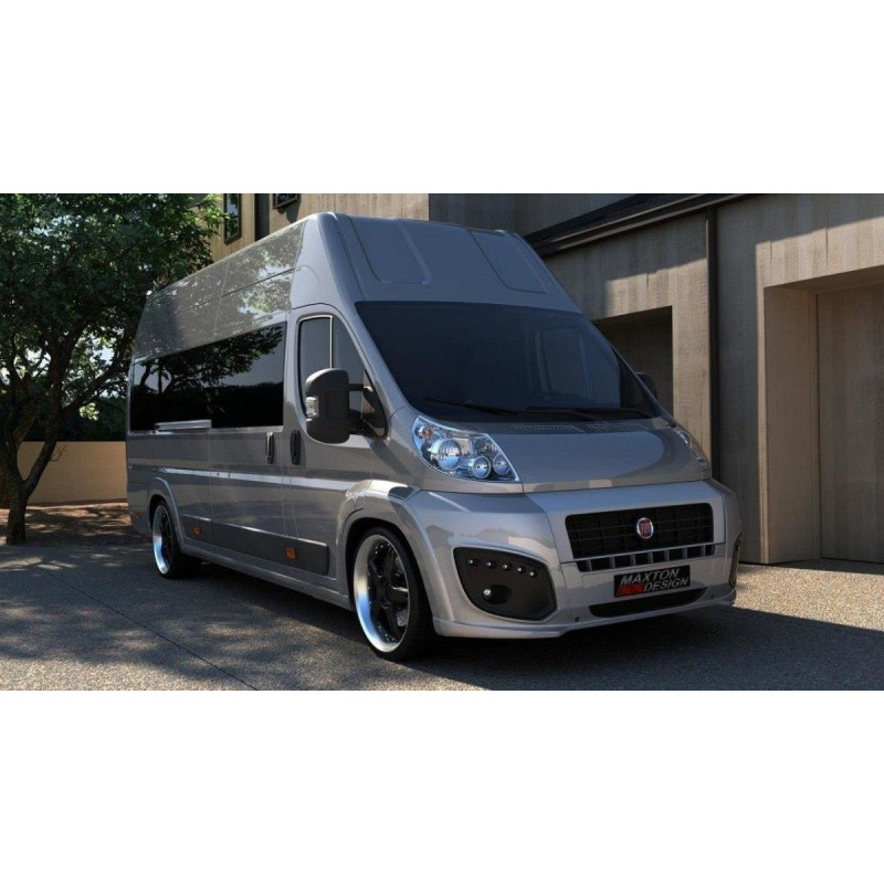 Maxton Design-PARE-CHOCS AVANT FIAT DUCATO III AVEC LED 