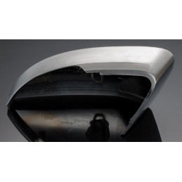 Maxton Design-Mirror Shell Covers Skoda Superb Mk3 / Mk3 FL [Matt Chrome Brushed] 