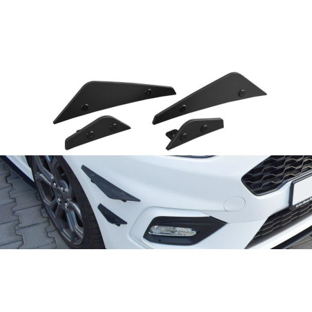 Maxton Design-Ailes de pare-chocs avant (Canards) Ford Fiesta Mk8 ST/ ST-Line 