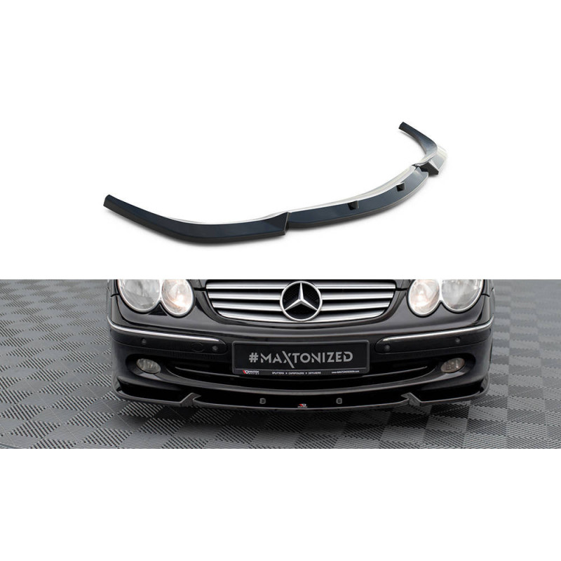 Maxton Design-Lame Du Pare-Chocs Avant V.2 Mercedes-Benz CLK W209 