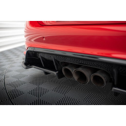 Maxton Design-Central Arriere Splitter (avec une barre verticale) V.2 Honda Civic Type-R Mk 11 