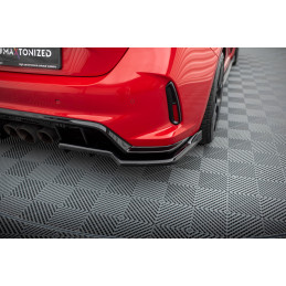 Maxton Design-Central Arriere Splitter (avec une barre verticale) V.2 Honda Civic Type-R Mk 11 