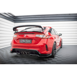 Maxton Design-Central Arriere Splitter (avec une barre verticale) V.2 Honda Civic Type-R Mk 11 