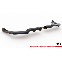 Maxton Design-Central Arriere Splitter (avec une barre verticale) V.2 Honda Civic Type-R Mk 11 