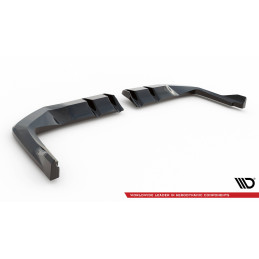 Maxton Design-Central Arriere Splitter (avec une barre verticale) V.2 Honda Civic Type-R Mk 11 