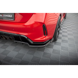 Maxton Design-Central Arriere Splitter (avec une barre verticale) V.1 + Flaps Honda Civic Type-R Mk 11 