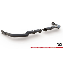 Maxton Design-Central Arriere Splitter (avec une barre verticale) V.1 + Flaps Honda Civic Type-R Mk 11 