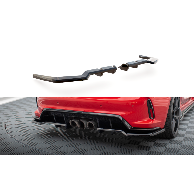 Maxton Design-Central Arriere Splitter (avec une barre verticale) V.1 Honda Civic Type-R Mk 11 Maxton Design-Central Arriere Splitter (avec une barre verticale) V.1 Honda Civic Type-R Mk 11