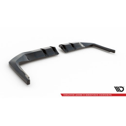 Maxton Design-Central Arriere Splitter (avec une barre verticale) V.1 Honda Civic Type-R Mk 11 