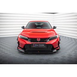 Maxton Design-Lame Du Pare-Chocs Avant V.1 + Flaps Honda Civic Type-R Mk 11 