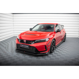 Maxton Design-Lame Du Pare-Chocs Avant V.1 + Flaps Honda Civic Type-R Mk 11 