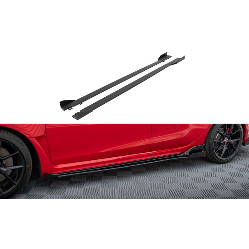 Maxton Design-Street Pro Rajouts Des Bas De Caisse + Flaps Honda Civic Type-R Mk 11 Maxton Design-Street Pro Rajouts Des Bas De Caisse + Flaps Honda Civic Type-R Mk 11